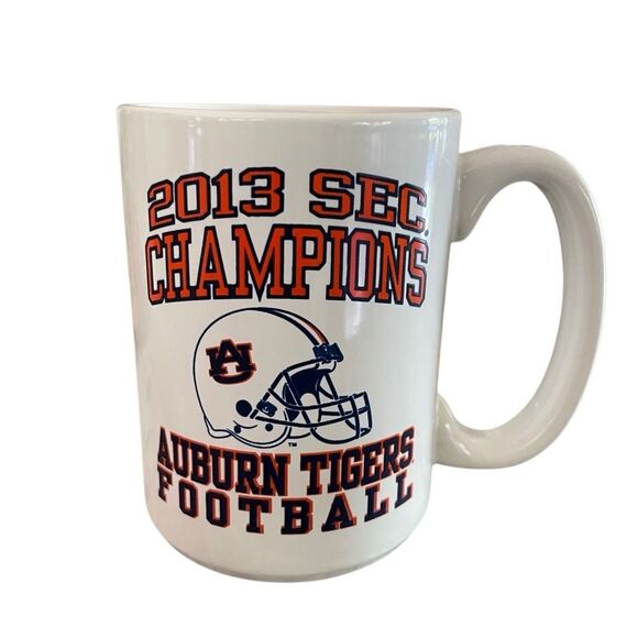 Deadstock 2013 SEC Champions Mug 15 oz Auburn Tigers War Eagle Ceramic - Picture 1 of 4